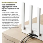 Original Xiaomi AX3000T 2.4GHz/5GHz Dual-band 1.3GHz CPU Router Supports NFC Connection, US Plug - Image 6