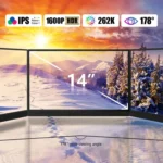 14 inch HDR 2560x1600P IPS Screen Portable Monitor - Image 3