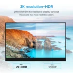 17.3 inch UHD 2560x1440P IPS Screen Portable Monitor - Image 2