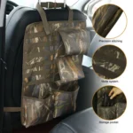 2pcs / Set Car Front Seat Back Camouflage Storage Bag Car Hanging Organiser - Image 4