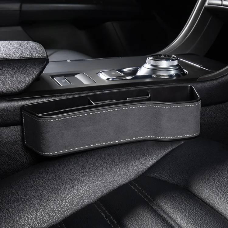 EDA00612402B_1.webp Car Multi-functional Console Box Cup Holder Seat Gap Side Storage Box, Frizzled Feather Style - Image 2