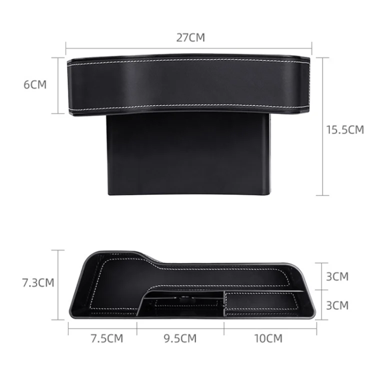 EDA00612402B_2.webp Car Multi-functional Console Box Cup Holder Seat Gap Side Storage Box, Frizzled Feather Style - Image 3