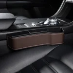 Car Multi-functional Console Box Cup Holder Seat Gap Side Storage Box, Leather Style - Image 2