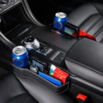 Car Multi-functional Console Box Cup Holder Seat Gap Side Storage Box, Leather Style - Image 11