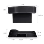 Car Multi-functional Console Box Cup Holder Seat Gap Side Storage Box, Leather Style - Image 3