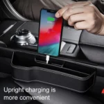 Car Multi-functional Console Box Cup Holder Seat Gap Side Storage Box, Leather Style - Image 7