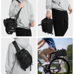 CADeN D116 Mountain Bike Panniers Tail Bags Crossbody Camera Bag Photography Lens Shoulder Bag - Image 6