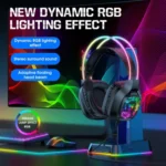 ONIKUMA X22 USB + 3.5mm Colorful Light Wired Gaming Headset with Mic, Cable length: 1.8m - Image 6