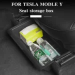 For Tesla Model Y 2021-2023 TPE Storage Organizer Under Car Seat - Image 3