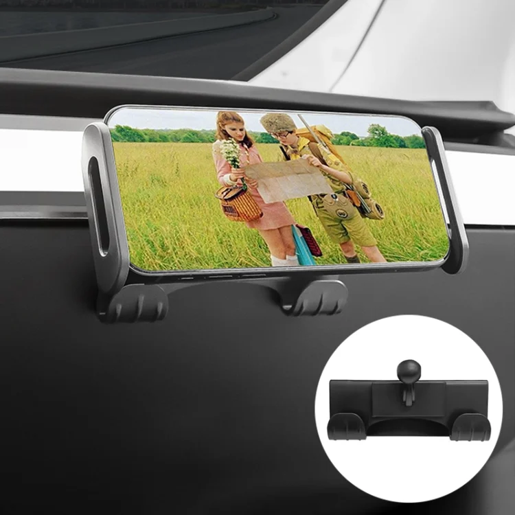For Tesla Model 3 / Y Car Co-pilot Glove Box Hook Phone Tablet Holder