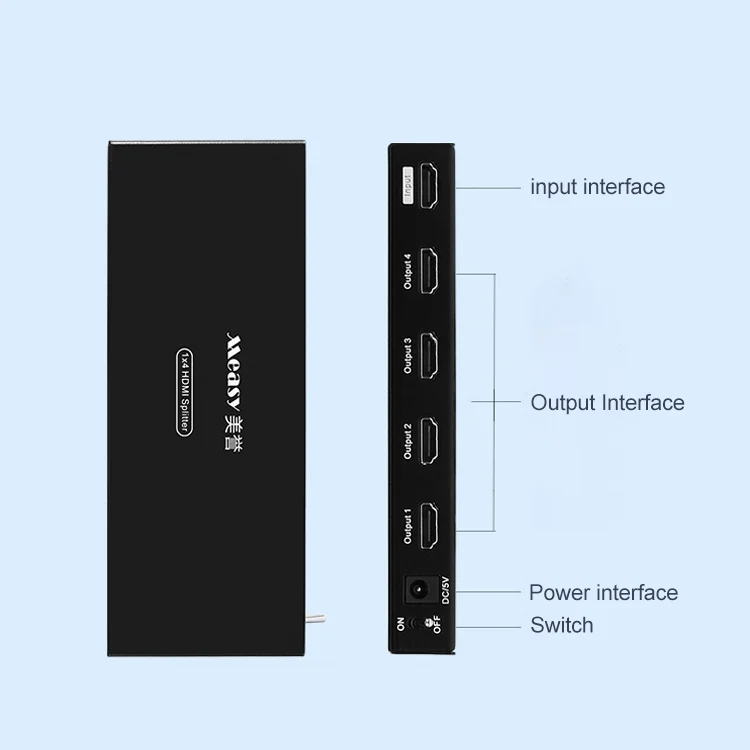 EDA0061851_B1.webp Measy SPH104 1 to 4 4K HDMI 1080P Simultaneous Display Splitter - Image 2