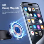 DUZZONA V3 15W Car Magnetic Wireless Charger Phone Holder - Image 4
