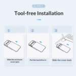 ORICO DZ25C3-CR 2.5-inch Type-C 5Gbps External Storage HDD Case - Image 8