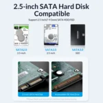 ORICO DZ25C3-CR 2.5-inch Type-C 5Gbps External Storage HDD Case - Image 9