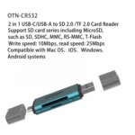 Onten CR532 2 in 1 USB-A / USB-C to SD2.0 / TF2.0 USB Card Reader - Image 2