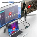 Onten UC126 5 in 1 USB-C / Type-C to Dual HDM I+ USB2.0 + PD3.0 Multi-function HUB Docking Station - Image 8