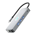 BYL-2401 8 in 1 Type-C to PD100W + USB3.0 + HDMI + DP + RJ45 HUB Docking Station - Image 2