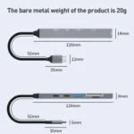 ADS-807 PD100 6 in 1 Type-C to PD100W + USB3.0 + USB2.0 + SD/TF HUB Docking Station - Image 10