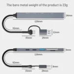 ADS-807D 6 in 1 USB + Type-C to PD100W + USB3.0/2.0 + SD/TF HUB Docking Station - Image 10