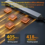 ADS-809D 5 in 1 USB + Type-C to PD100W + USB3.0/2.0 + Type-C HUB Docking Station - Image 3