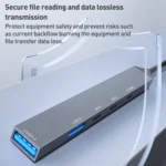 ADS-809D 5 in 1 USB + Type-C to PD100W + USB3.0/2.0 + Type-C HUB Docking Station - Image 7