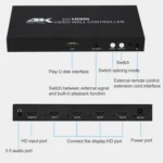 XP03 4K 2x2 HDMI Video Wall Controller Multi-screen Splicing Processor - Image 3