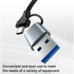 Yesido HB26 2 in 1 USB+USB-C/Type-C to Ethernet Adapter - Image 3