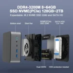 GXMO H90 Windows 11 Intel Core i7 11390H Processor Mini Computer - Image 8