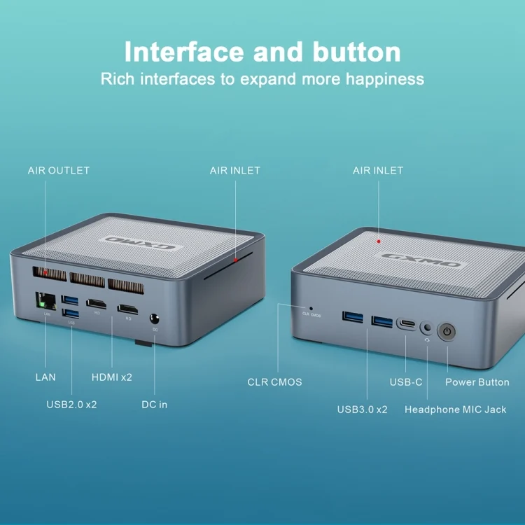 EDA0063164_B8.webp GXMO U58 Windows 11 AMD Ryzen 7-5825U 8 Core Processor Mini Computer - Image 9