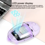 ZGA Colorful Transparent Dual Mode Wireless 2.4G + Bluetooth 5.0 Mouse - Image 4