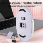 ZGA Colorful Transparent Dual Mode Wireless 2.4G + Bluetooth 5.0 Mouse - Image 7