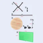 YELANGU Professional Photography Panoramic Round Turntable Surrounding 360 Rotation Video Shooting Platform - Image 7