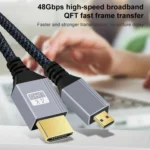 HDTV to Micro HDTV 4K 120Hz Computer Digital Camera HD Video Adapter Cable - Image 5