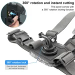Adjustable Body Mount Belt Chest Strap with Mount & Screw - Image 5