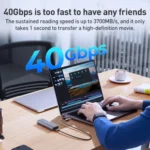 ORICO ACOM2-U4 40Gbps M.2 NVMe SSD Enclosure - Image 3