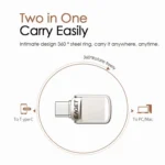 USB 3.1 + USB-C Interface Metal Twister Flash U Disk, with Micro USB Adapter & Lanyard - Image 9