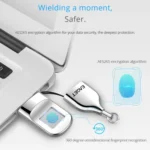 USB 2.0 Interface Metal Flash U Disk with Fingerprint Identification - Image 5