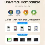 ORICO DD18C3 Single Bay 2.5 & 3.5 inch SATA Drive Docking Station - Image 8