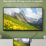 Micro HDMI Male Elbow to HDMI Female 4K UHD 18Gbps Connection Cable - Image 5