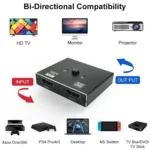 OZ 4K 60Hz 2 in 1 Out Two Ways HDMI Switcher - Image 4