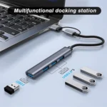 809-A 6 in 1 USB+Type-C to USB Multifunctional Docking Station HUB Adapter - Image 6