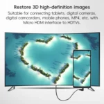 HDTV to Micro HDTV Elbow Head Spring Cable for DSLR Camera - Image 6