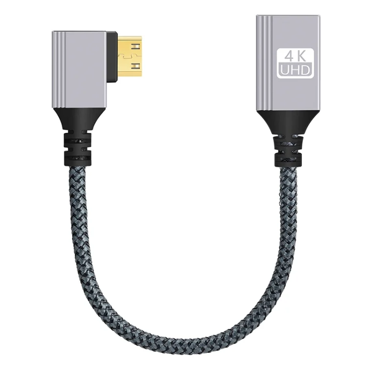 Mini HDTV to HDTV Right Angle Head HD Video Data Adapter Cable for DSLR Camera