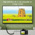 Mini HDTV to HDTV Right Angle Head HD Video Data Adapter Cable for DSLR Camera - Image 3