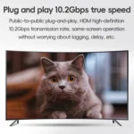 Mini HDTV to HDTV Right Angle Head HD Video Data Adapter Cable for DSLR Camera - Image 4