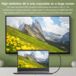 HDTV to Mini HDTV 4K UHD Video Transmission Braided Cable - Image 6