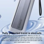 ORICO AXM2S-G2 10Gbps M.2 NVMe SSD Enclosure with 2 in 1 Type-C + USB-A Data Cable - Image 2