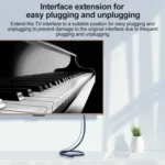 HDTV Male to Female Extension Cable with Ear Screw Holes, Length: 0.5m - Image 5