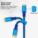 USB 3.0 Male To Micro USB 3.0 Male Braided Cable - Image 3