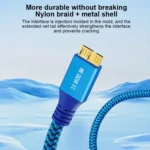 USB 3.0 Male To Micro USB 3.0 Male Braided Cable - Image 6